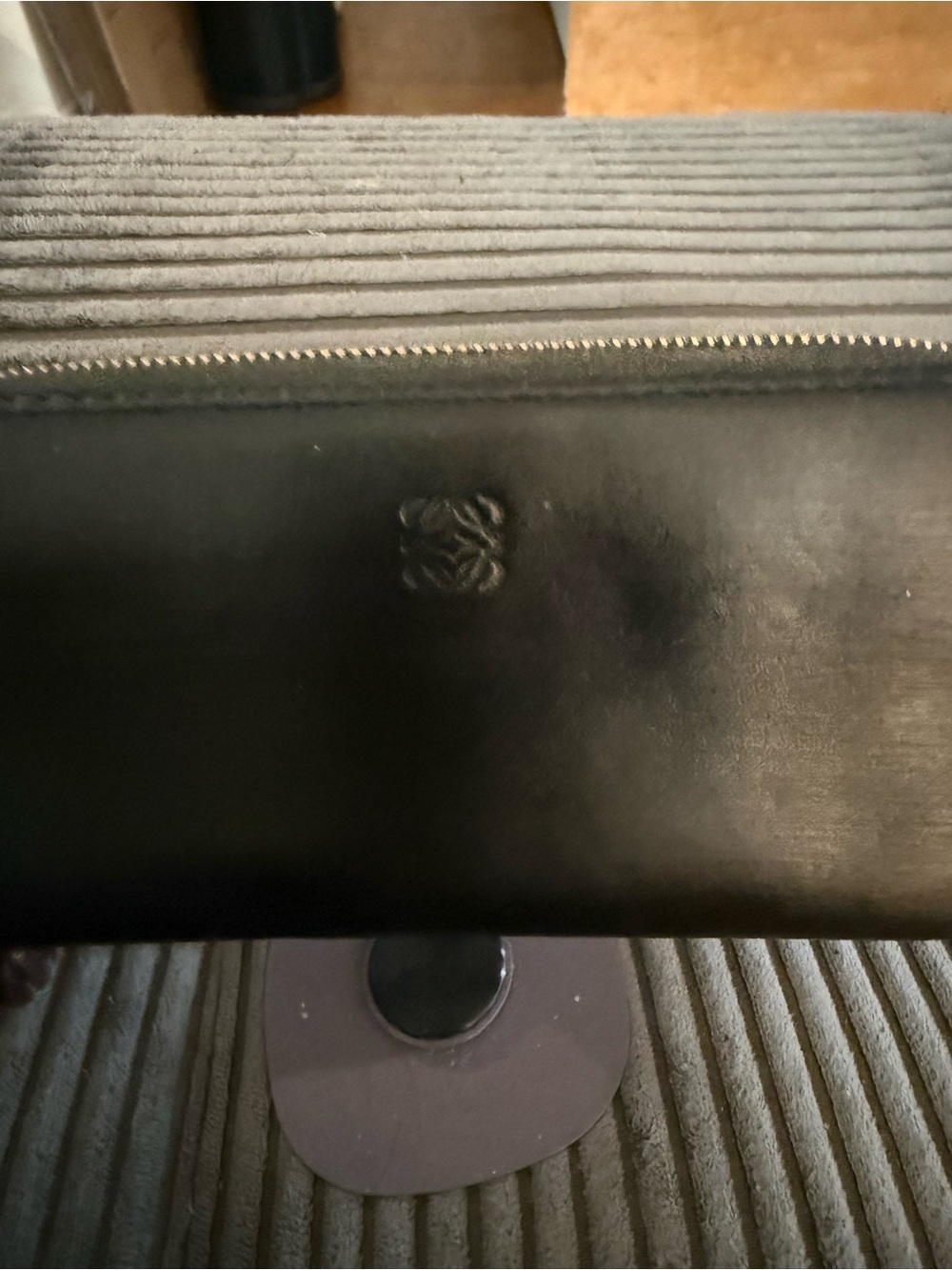 Loewe Vintage  Authentic 2012 Black Leather long Zip Wallet